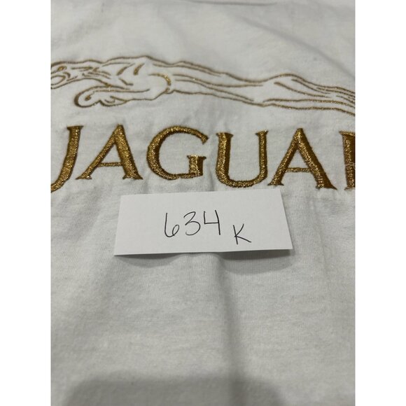 Jerzees Jaguar Embroidered T-Shirt White Sz Large Crewneck Short Sleeve Casual - Picture 8 of 9